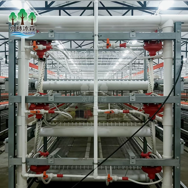 Triple-deck Broiler Housing Cage